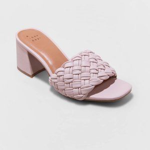 Women's Dorothy Slide Heels - A New Day Lavender Purple Size 11